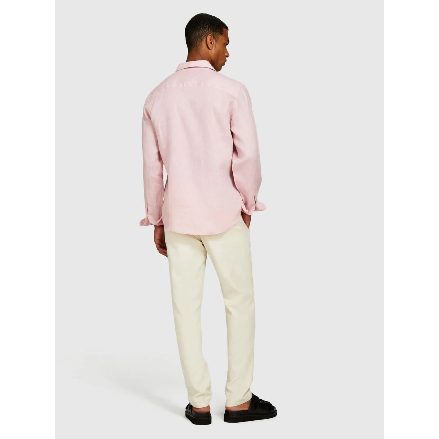 The Babe Pink Linen Shirt.