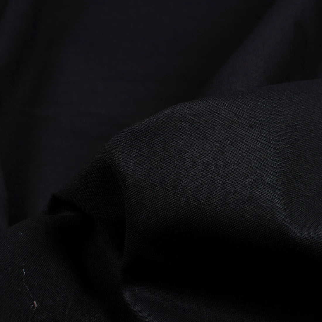 Black Plain Cotton Cambric Fabric