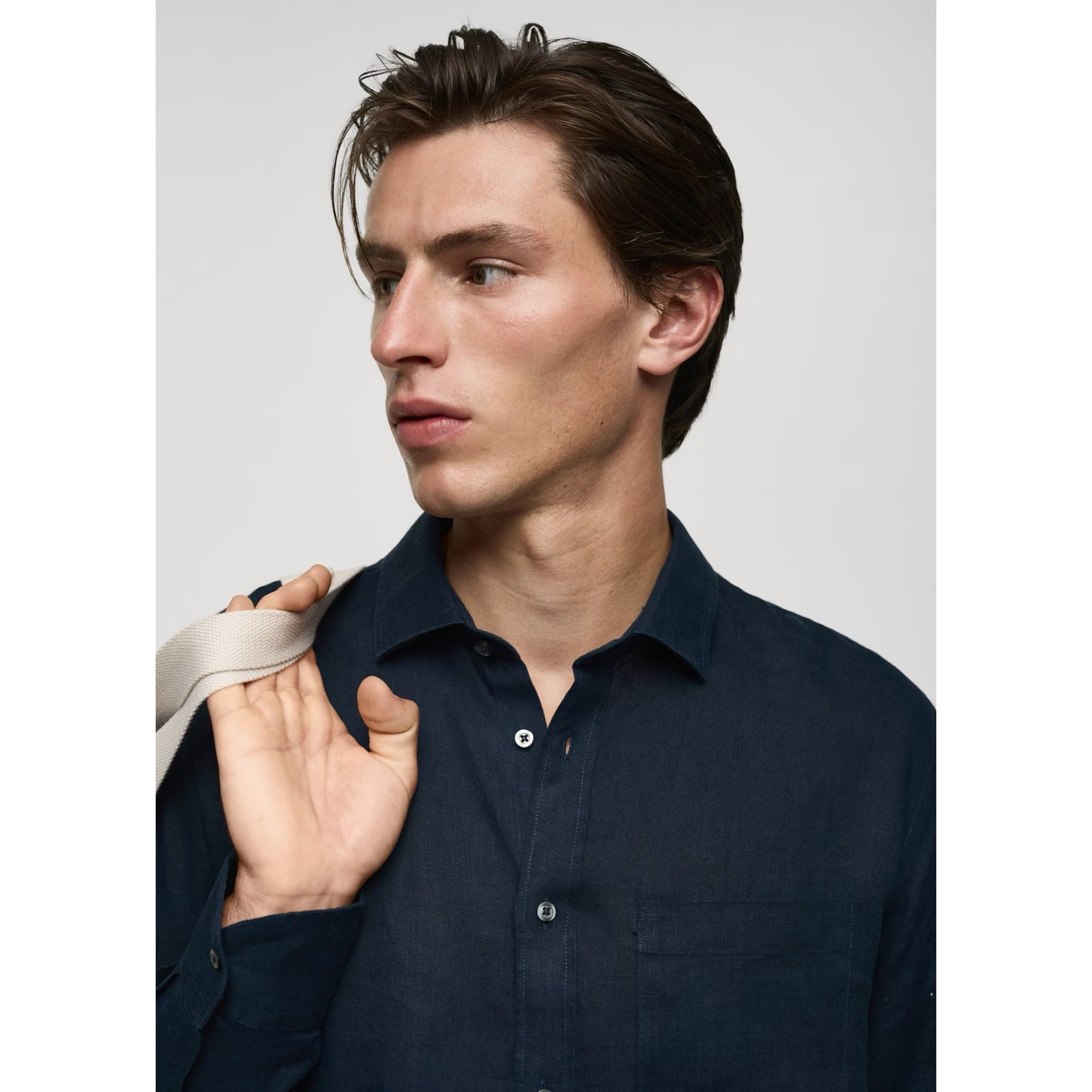 The Navy Linen Shirt.