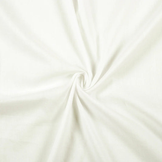 White Plain Cotton Cambric Fabric