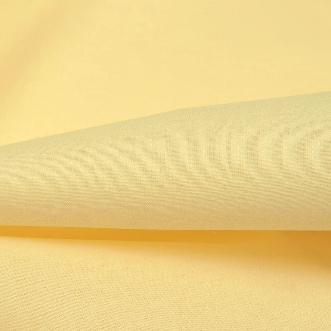 Yellow Plain Cotton Cambric Fabric